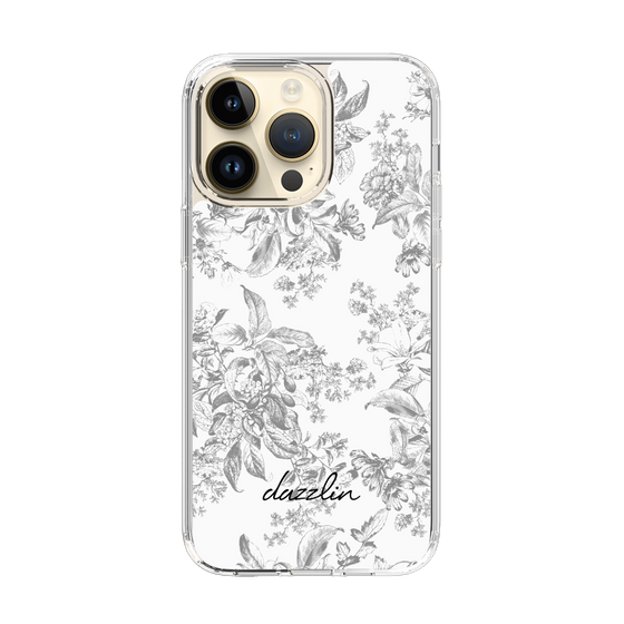 Slim Protection Case［ dazzlin - ToneFlower - Gray ］