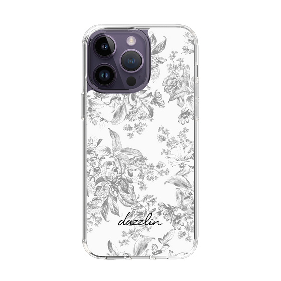 Slim Protection Case［ dazzlin - ToneFlower - Gray ］