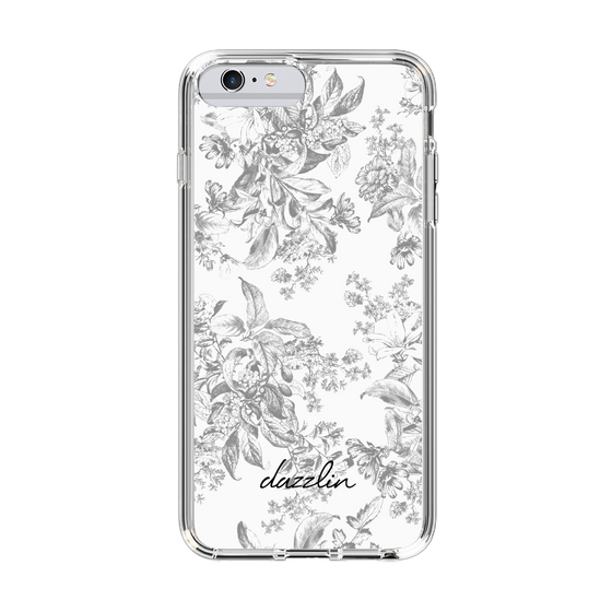 Slim Protection Case［ dazzlin - ToneFlower - Gray ］
