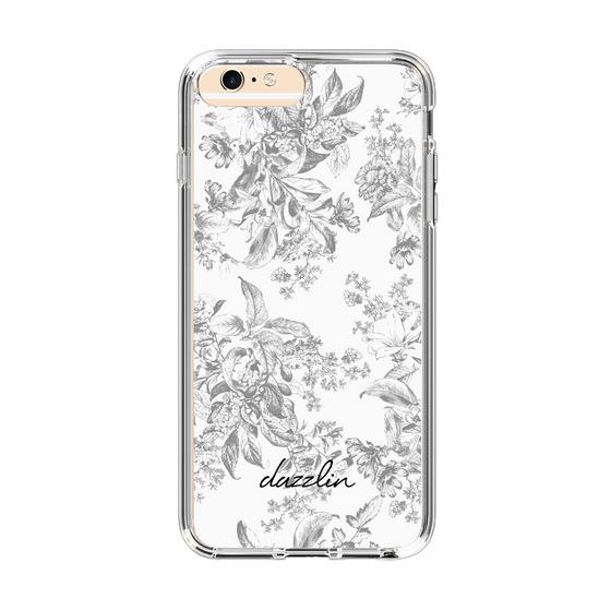 Slim Protection Case［ dazzlin - ToneFlower - Gray ］