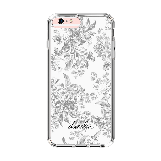 Slim Protection Case［ dazzlin - ToneFlower - Gray ］