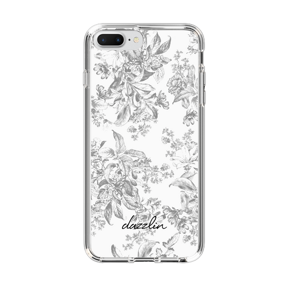 Slim Protection Case［ dazzlin - ToneFlower - Gray ］