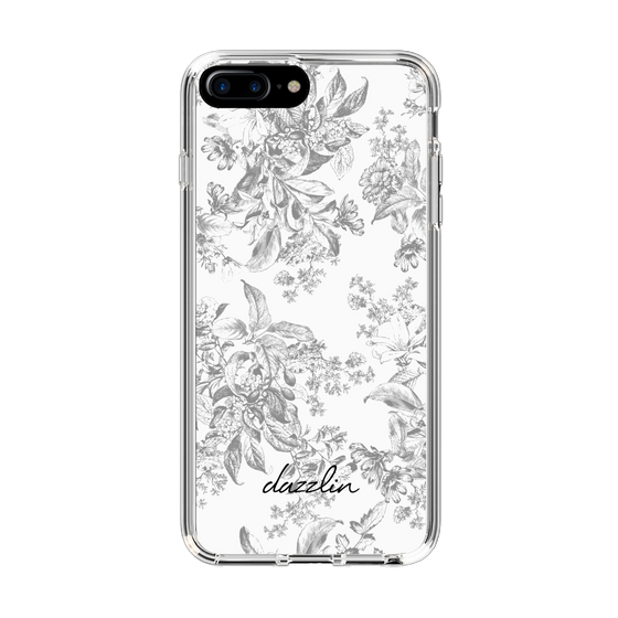 Slim Protection Case［ dazzlin - ToneFlower - Gray ］