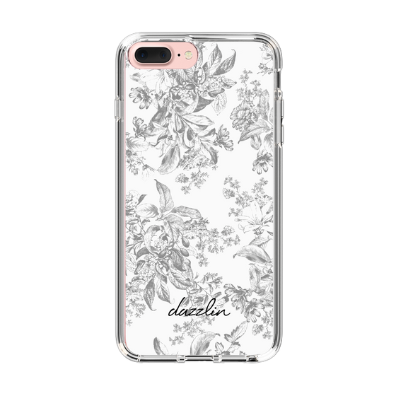 Slim Protection Case［ dazzlin - ToneFlower - Gray ］