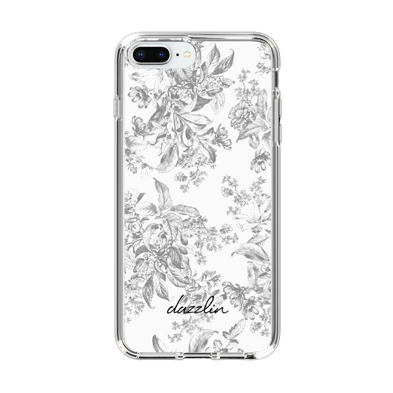 Slim Protection Case［ dazzlin - ToneFlower - Gray ］