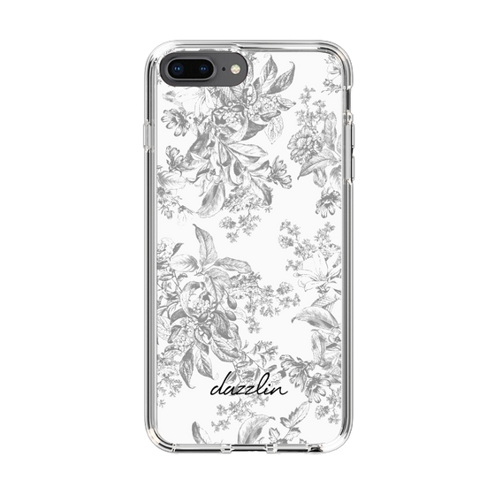 Slim Protection Case［ dazzlin - ToneFlower - Gray ］