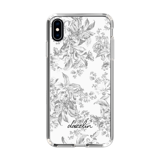 Slim Protection Case［ dazzlin - ToneFlower - Gray ］