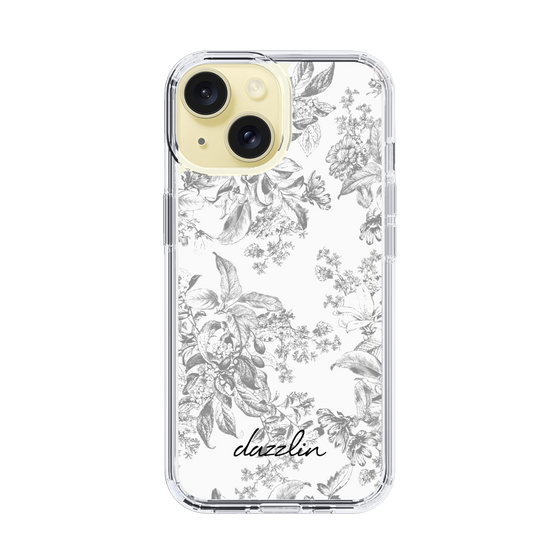 Slim Protection Case［ dazzlin - ToneFlower - Gray ］