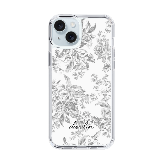 Slim Protection Case［ dazzlin - ToneFlower - Gray ］