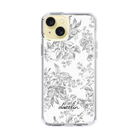 Slim Protection Case［ dazzlin - ToneFlower - Gray ］
