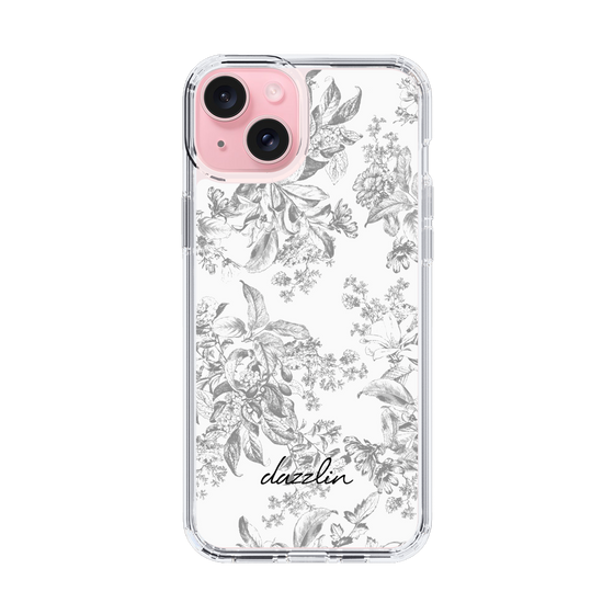 Slim Protection Case［ dazzlin - ToneFlower - Gray ］