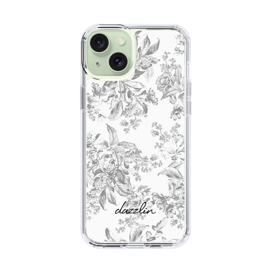 Slim Protection Case［ dazzlin - ToneFlower - Gray ］