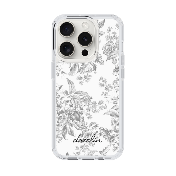 Slim Protection Case［ dazzlin - ToneFlower - Gray ］