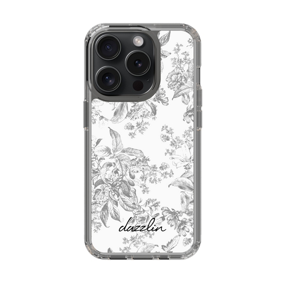 Slim Protection Case［ dazzlin - ToneFlower - Gray ］