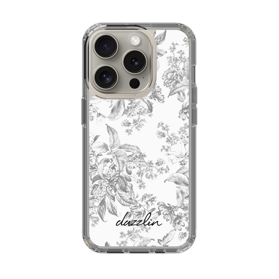 Slim Protection Case［ dazzlin - ToneFlower - Gray ］