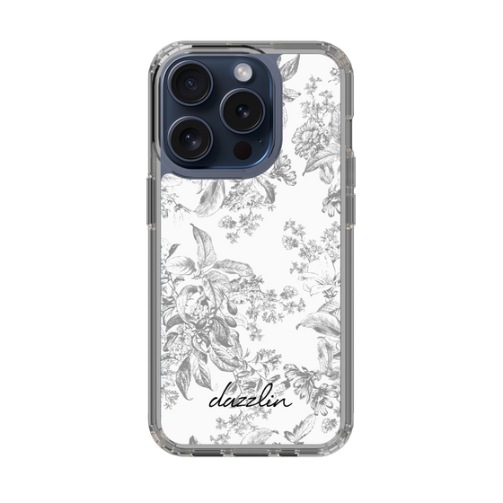 Slim Protection Case［ dazzlin - ToneFlower - Gray ］
