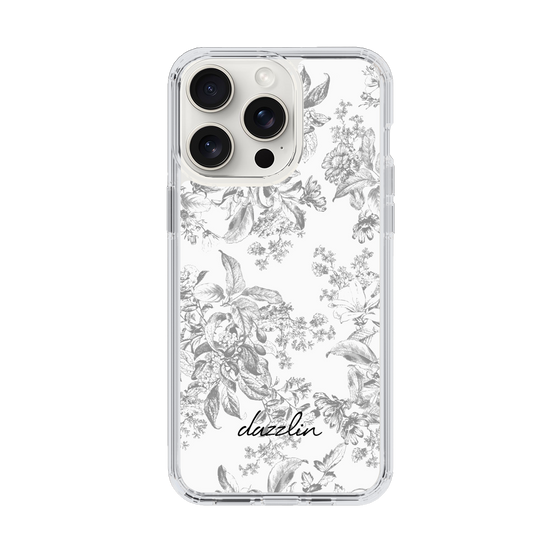 Slim Protection Case［ dazzlin - ToneFlower - Gray ］