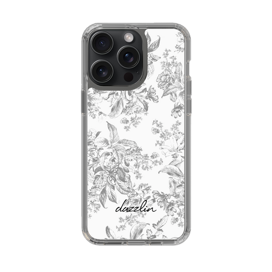 Slim Protection Case［ dazzlin - ToneFlower - Gray ］