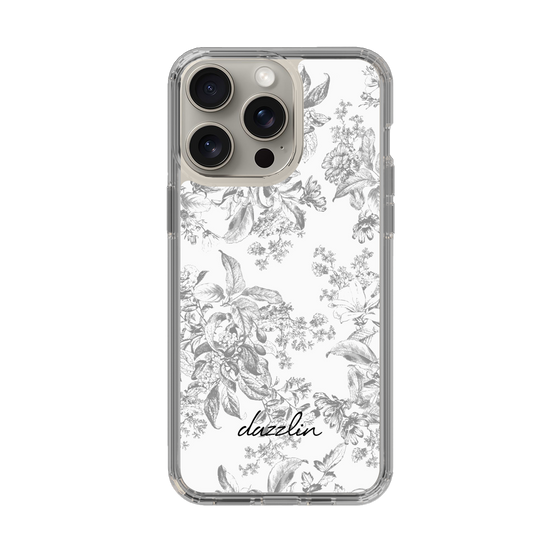 Slim Protection Case［ dazzlin - ToneFlower - Gray ］