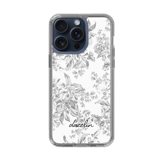 Slim Protection Case［ dazzlin - ToneFlower - Gray ］