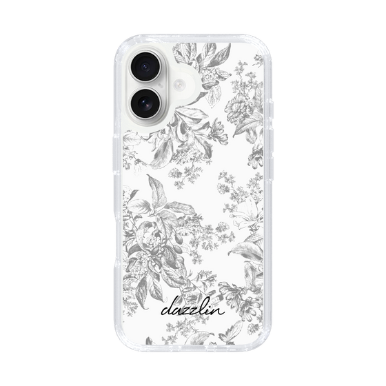 Slim Protection Case［ dazzlin - ToneFlower - Gray ］