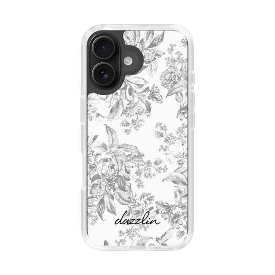 Slim Protection Case［ dazzlin - ToneFlower - Gray ］