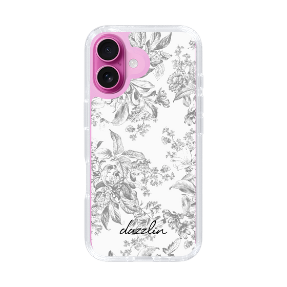 Slim Protection Case［ dazzlin - ToneFlower - Gray ］