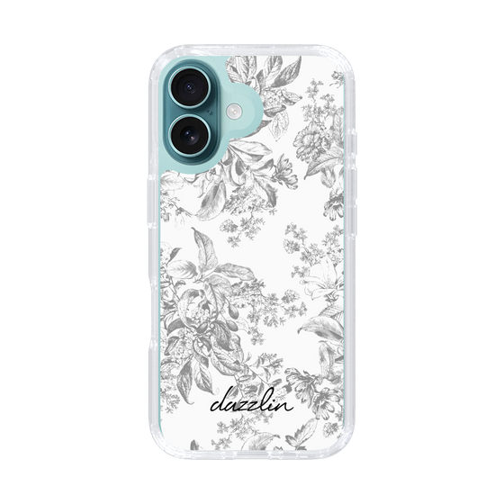 Slim Protection Case［ dazzlin - ToneFlower - Gray ］