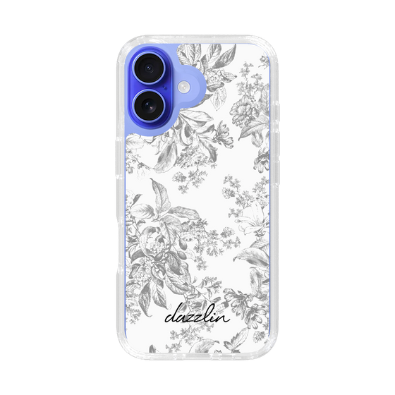 Slim Protection Case［ dazzlin - ToneFlower - Gray ］