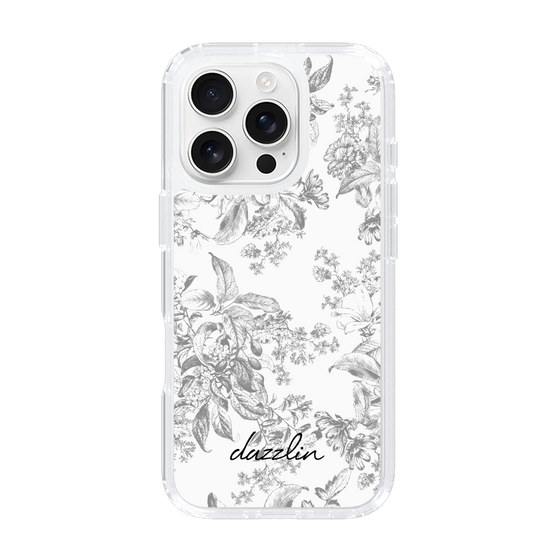 Slim Protection Case［ dazzlin - ToneFlower - Gray ］