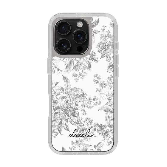 Slim Protection Case［ dazzlin - ToneFlower - Gray ］