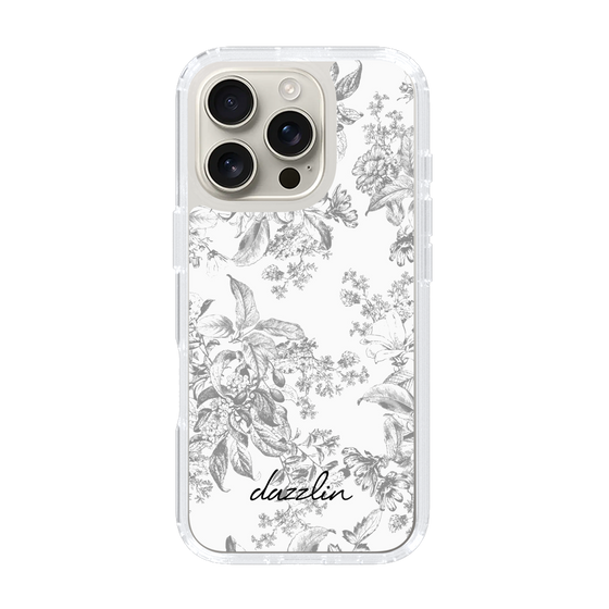 Slim Protection Case［ dazzlin - ToneFlower - Gray ］