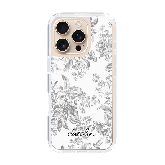 Slim Protection Case［ dazzlin - ToneFlower - Gray ］