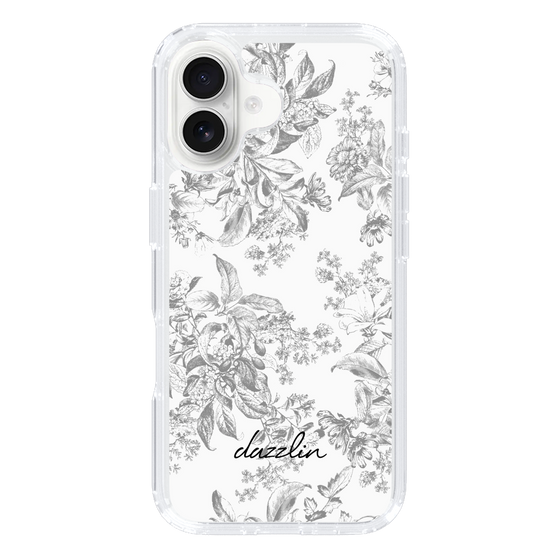 Slim Protection Case［ dazzlin - ToneFlower - Gray ］