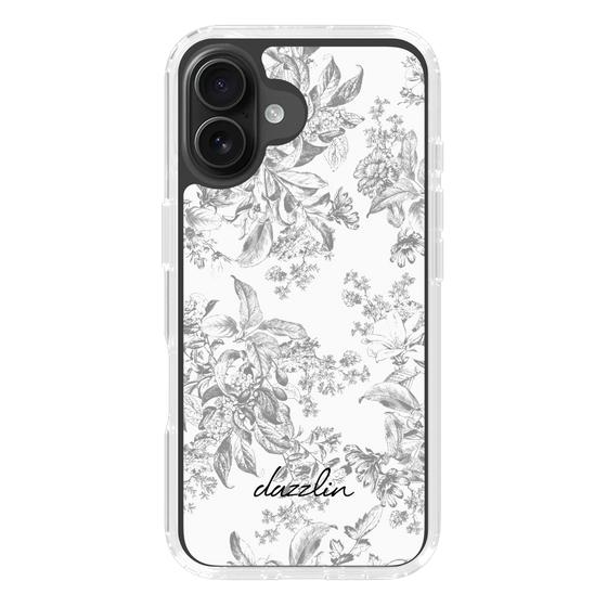 Slim Protection Case［ dazzlin - ToneFlower - Gray ］