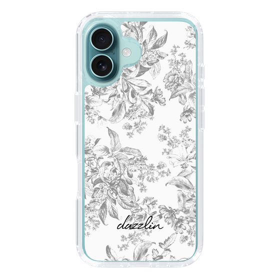Slim Protection Case［ dazzlin - ToneFlower - Gray ］