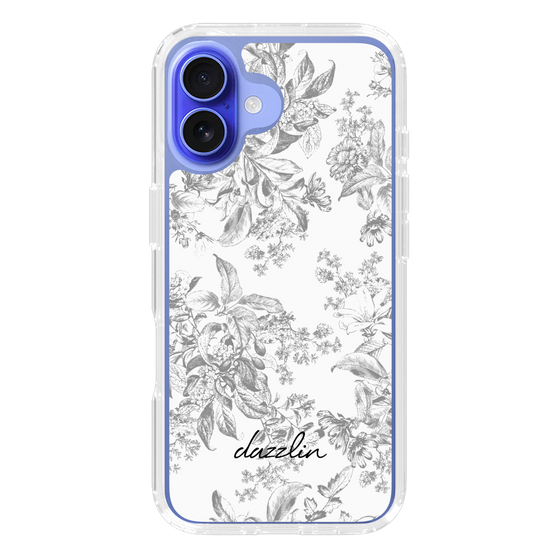 Slim Protection Case［ dazzlin - ToneFlower - Gray ］