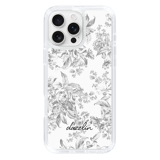 Slim Protection Case［ dazzlin - ToneFlower - Gray ］