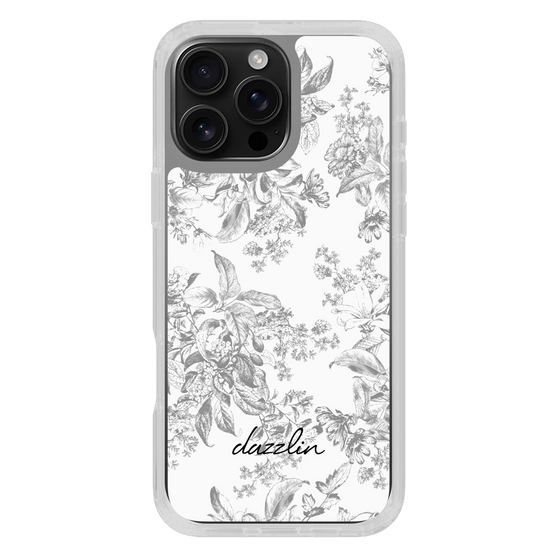 Slim Protection Case［ dazzlin - ToneFlower - Gray ］