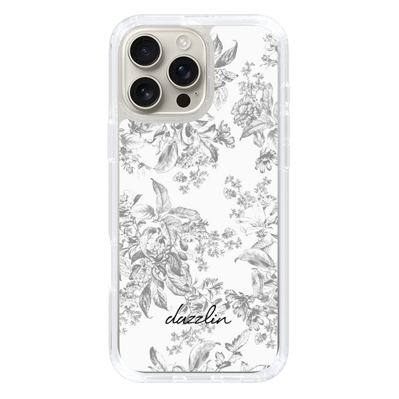 Slim Protection Case［ dazzlin - ToneFlower - Gray ］