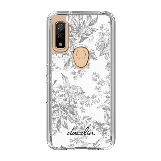 Slim Protection Case［ dazzlin - ToneFlower - Gray ］
