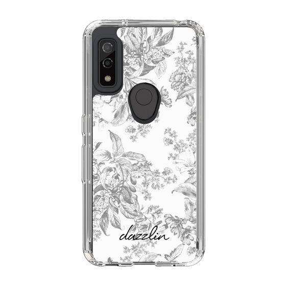 Slim Protection Case［ dazzlin - ToneFlower - Gray ］