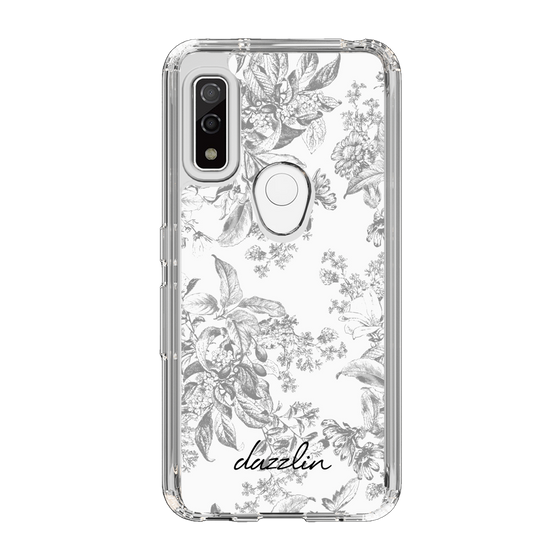 Slim Protection Case［ dazzlin - ToneFlower - Gray ］