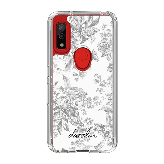 Slim Protection Case［ dazzlin - ToneFlower - Gray ］