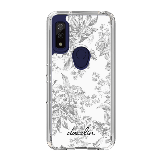 Slim Protection Case［ dazzlin - ToneFlower - Gray ］