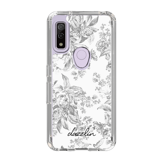 Slim Protection Case［ dazzlin - ToneFlower - Gray ］