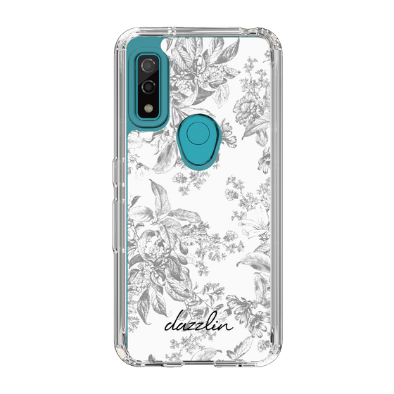 Slim Protection Case［ dazzlin - ToneFlower - Gray ］