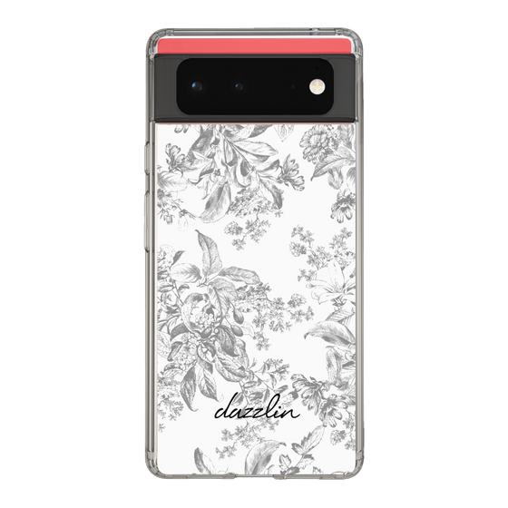 Slim Protection Case［ dazzlin - ToneFlower - Gray ］