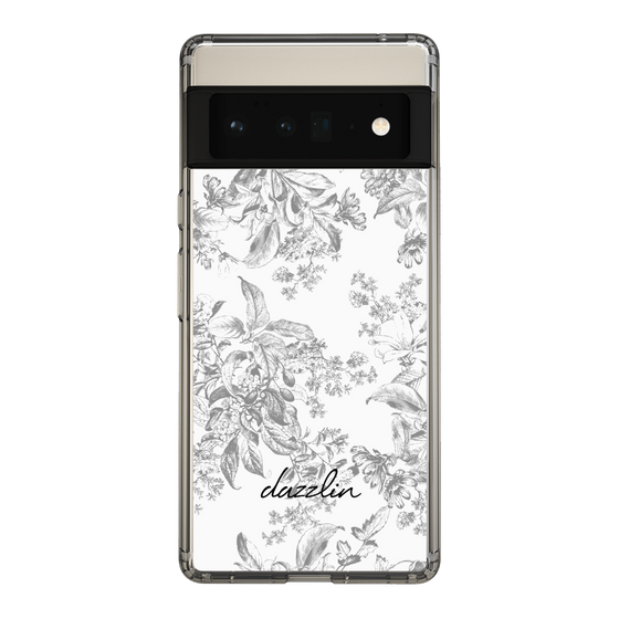 Slim Protection Case［ dazzlin - ToneFlower - Gray ］