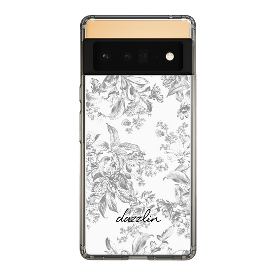 Slim Protection Case［ dazzlin - ToneFlower - Gray ］